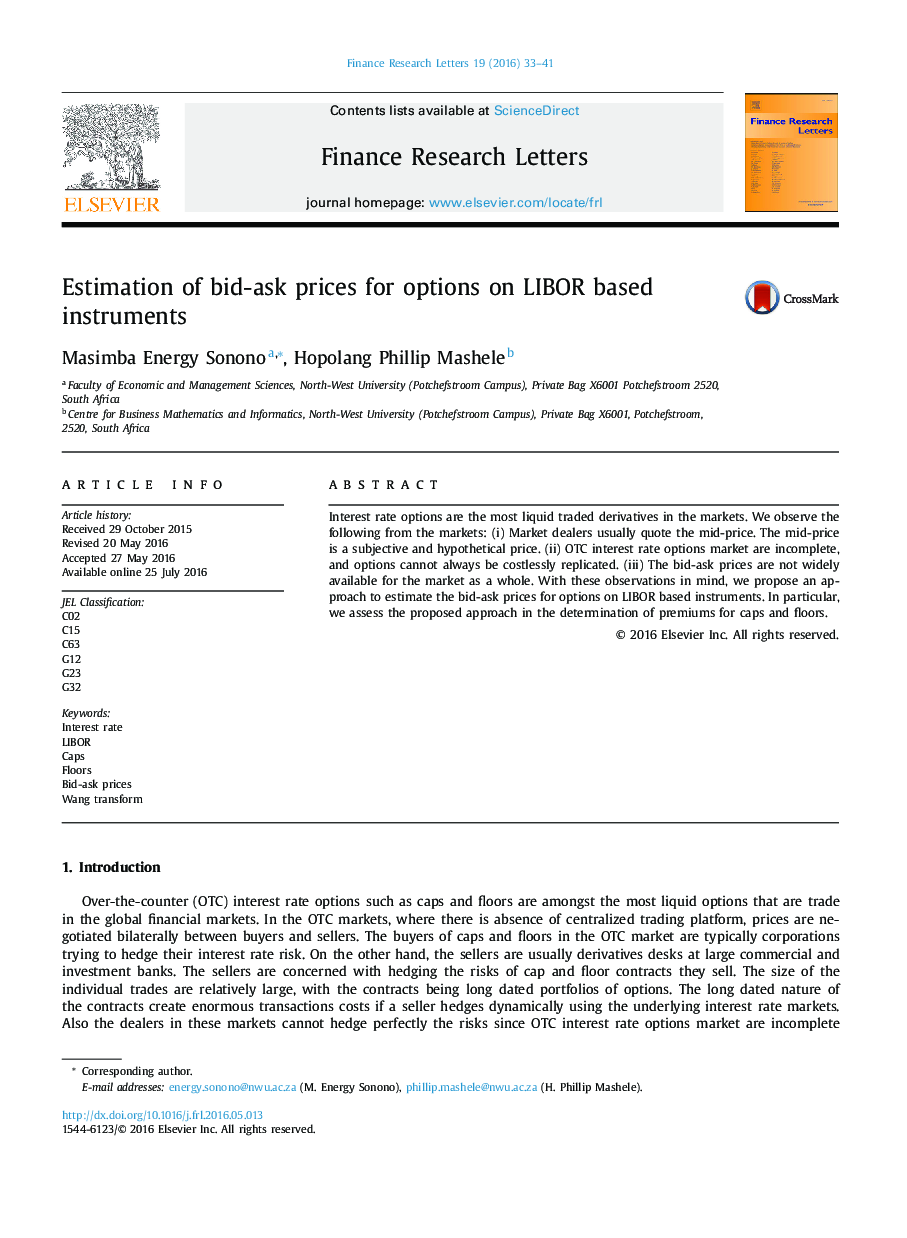 Estimation of bid-ask prices for options on LIBOR based instruments