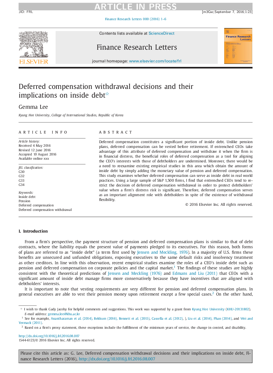 Deferred compensation withdrawal decisions and their implications on inside debt