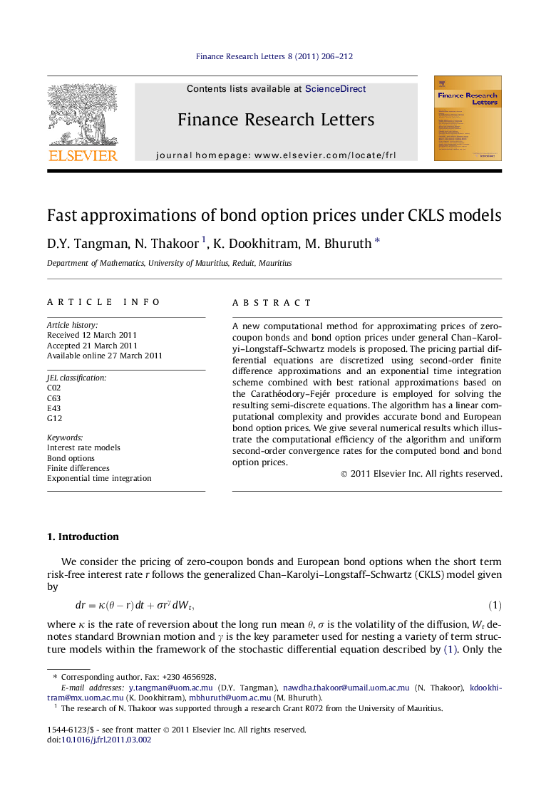 Fast approximations of bond option prices under CKLS models