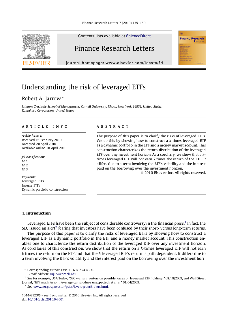 Understanding the risk of leveraged ETFs