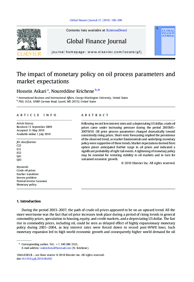 The impact of monetary policy on oil process parameters and market expectations