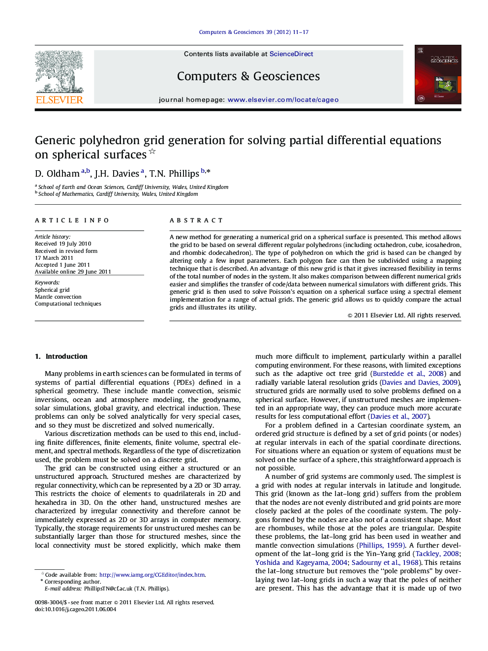 Generic polyhedron grid generation for solving partial differential equations on spherical surfaces 