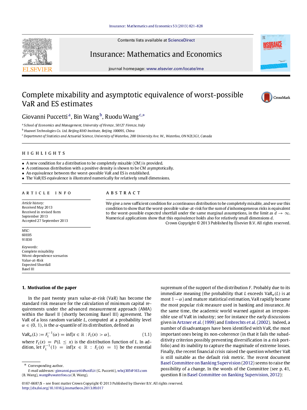 Complete mixability and asymptotic equivalence of worst-possible VaR and ES estimates