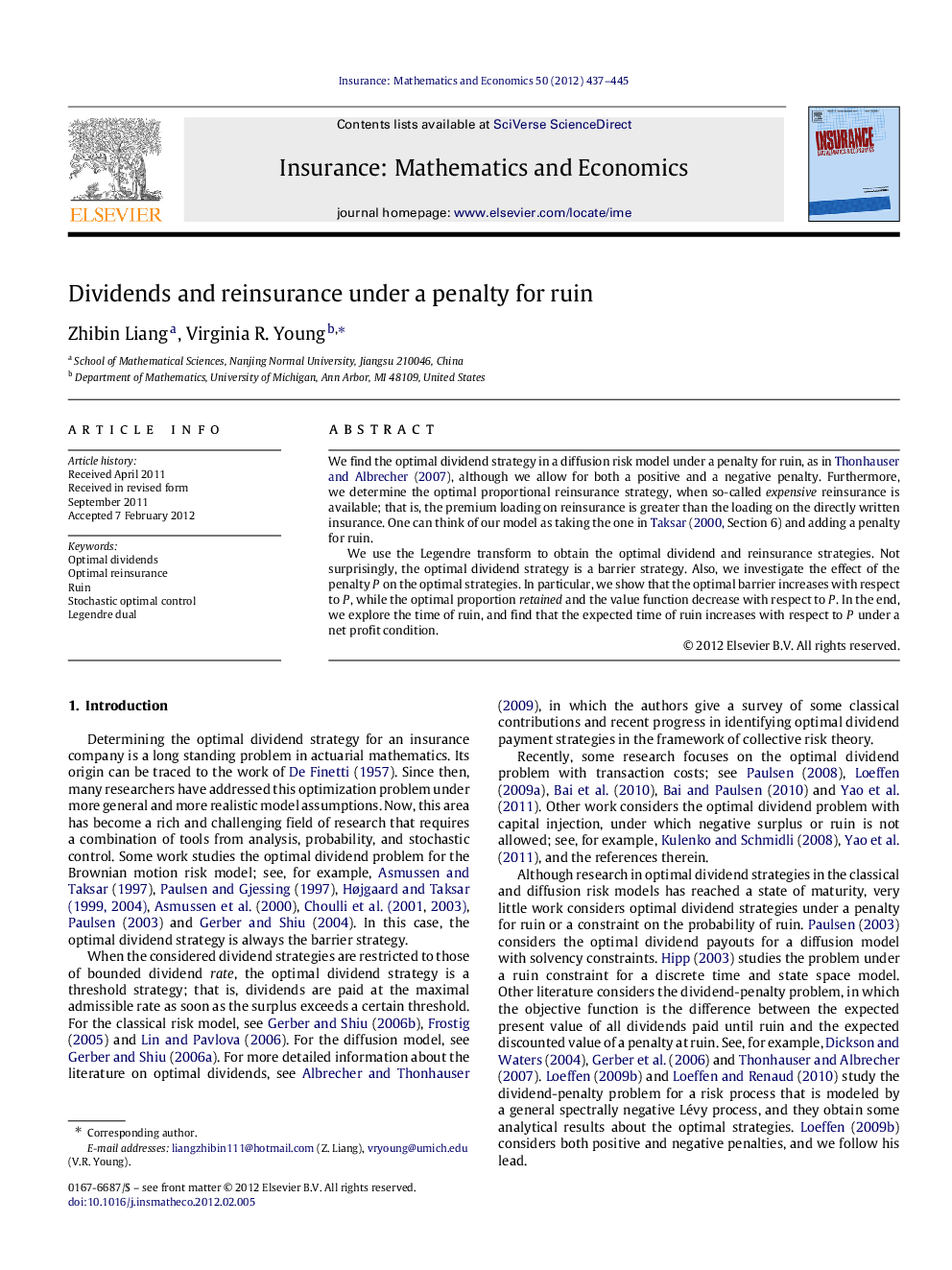 Dividends and reinsurance under a penalty for ruin