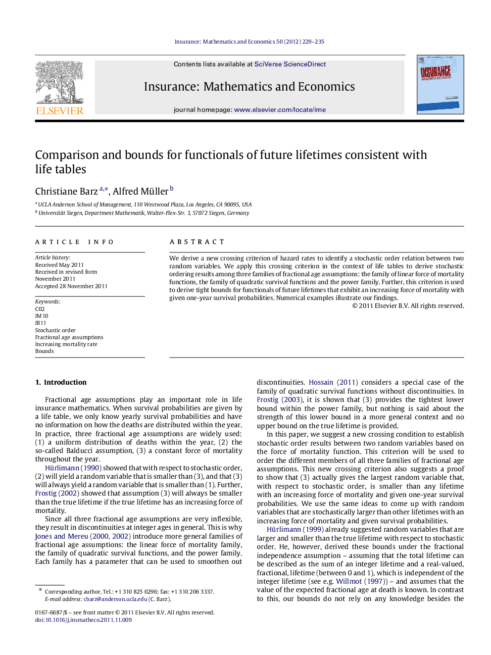 Comparison and bounds for functionals of future lifetimes consistent with life tables