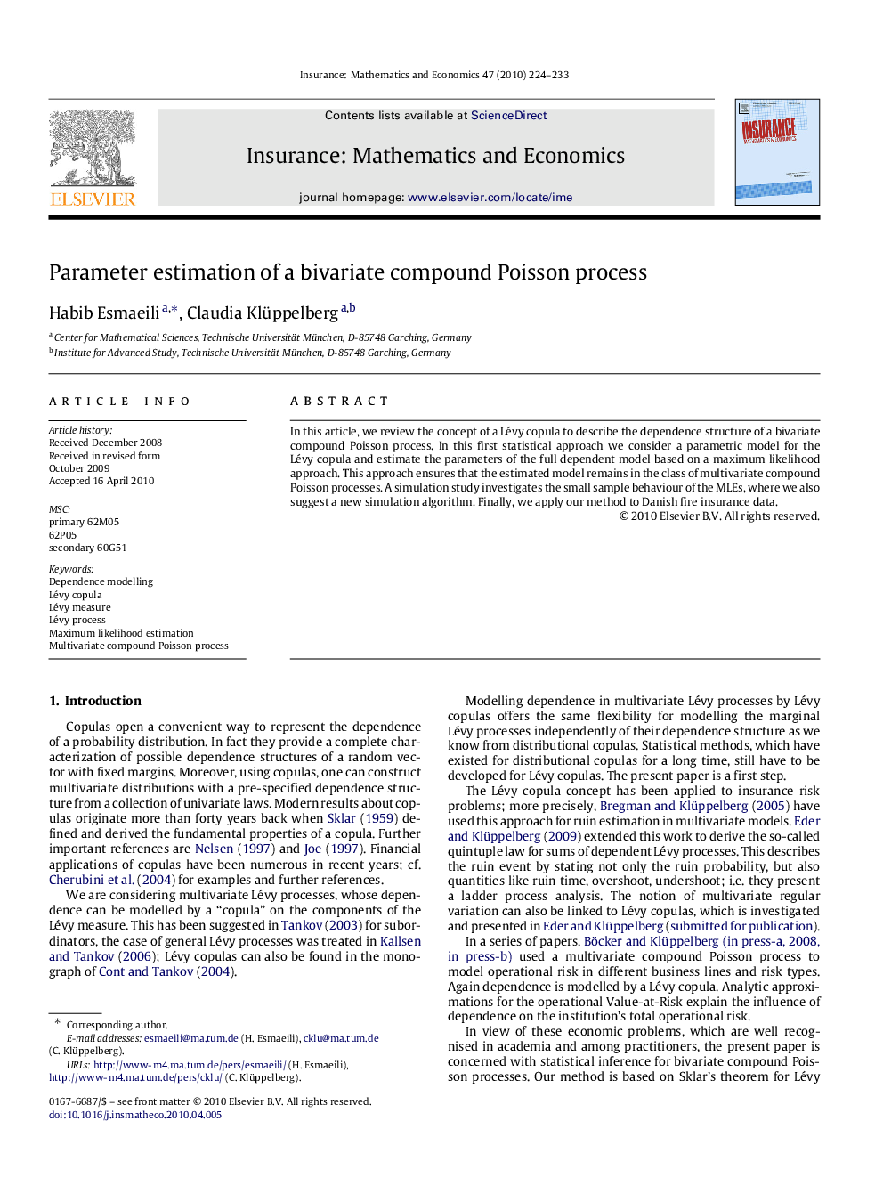 Parameter estimation of a bivariate compound Poisson process