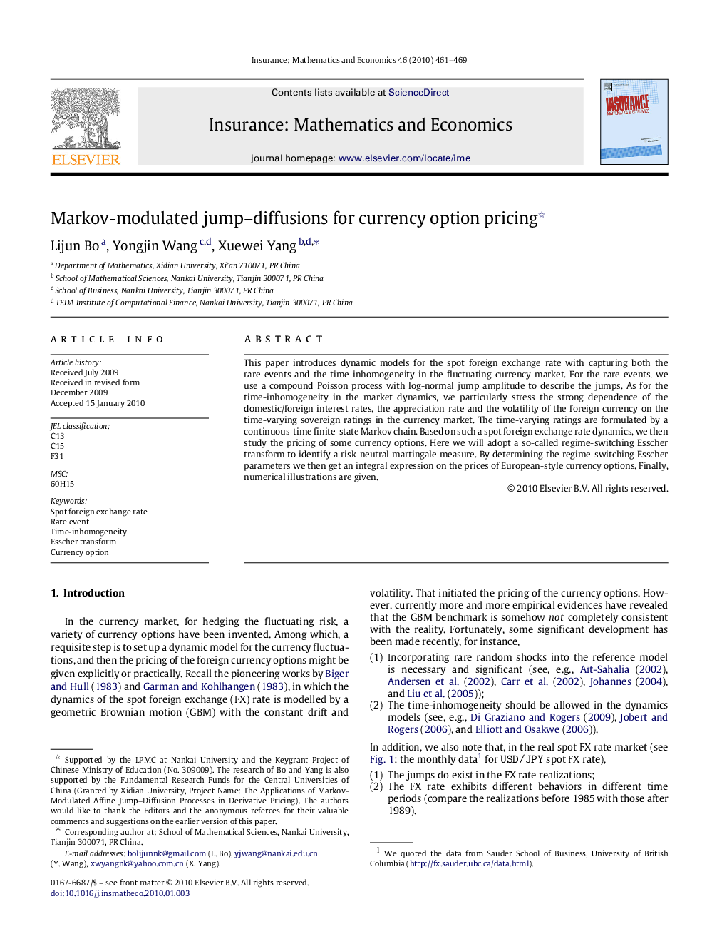 Markov-modulated jump-diffusions for currency option pricing