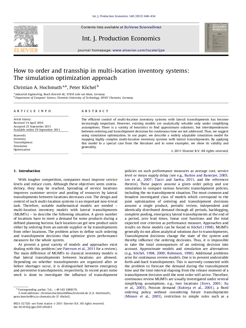 How to order and transship in multi-location inventory systems: The simulation optimization approach