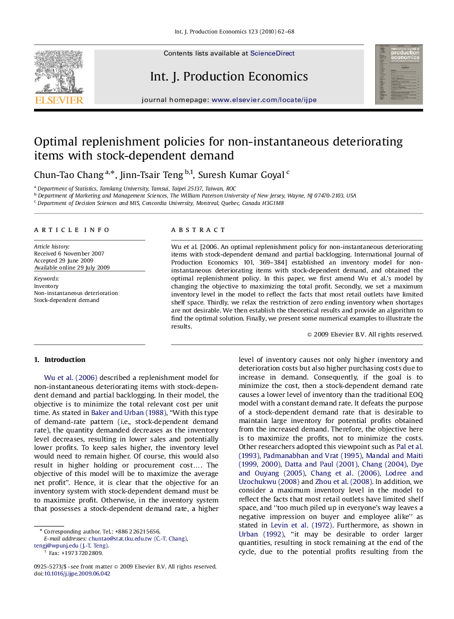 Optimal replenishment policies for non-instantaneous deteriorating items with stock-dependent demand