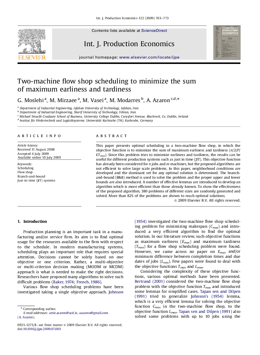 Two-machine flow shop scheduling to minimize the sum of maximum earliness and tardiness