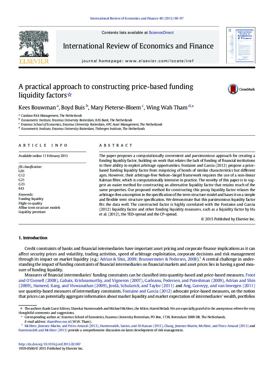 A practical approach to constructing price-based funding liquidity factors