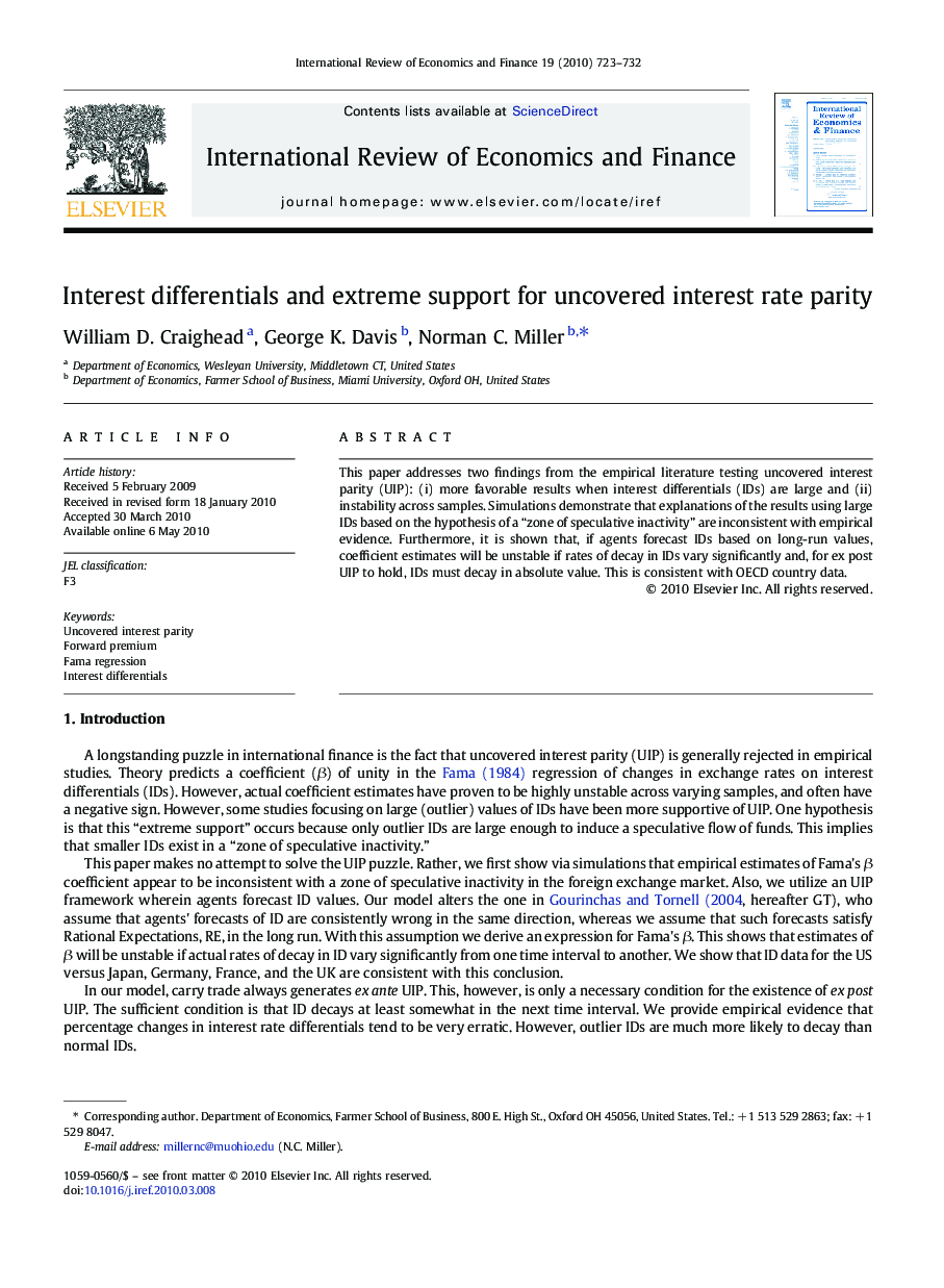 Interest differentials and extreme support for uncovered interest rate parity