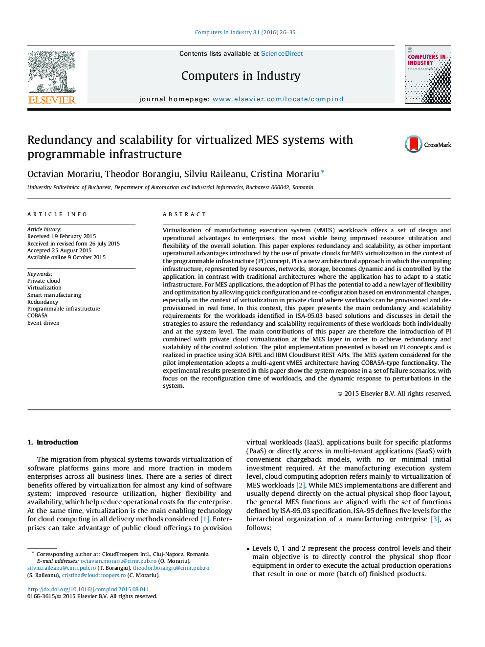 Redundancy and scalability for virtualized MES systems with programmable infrastructure