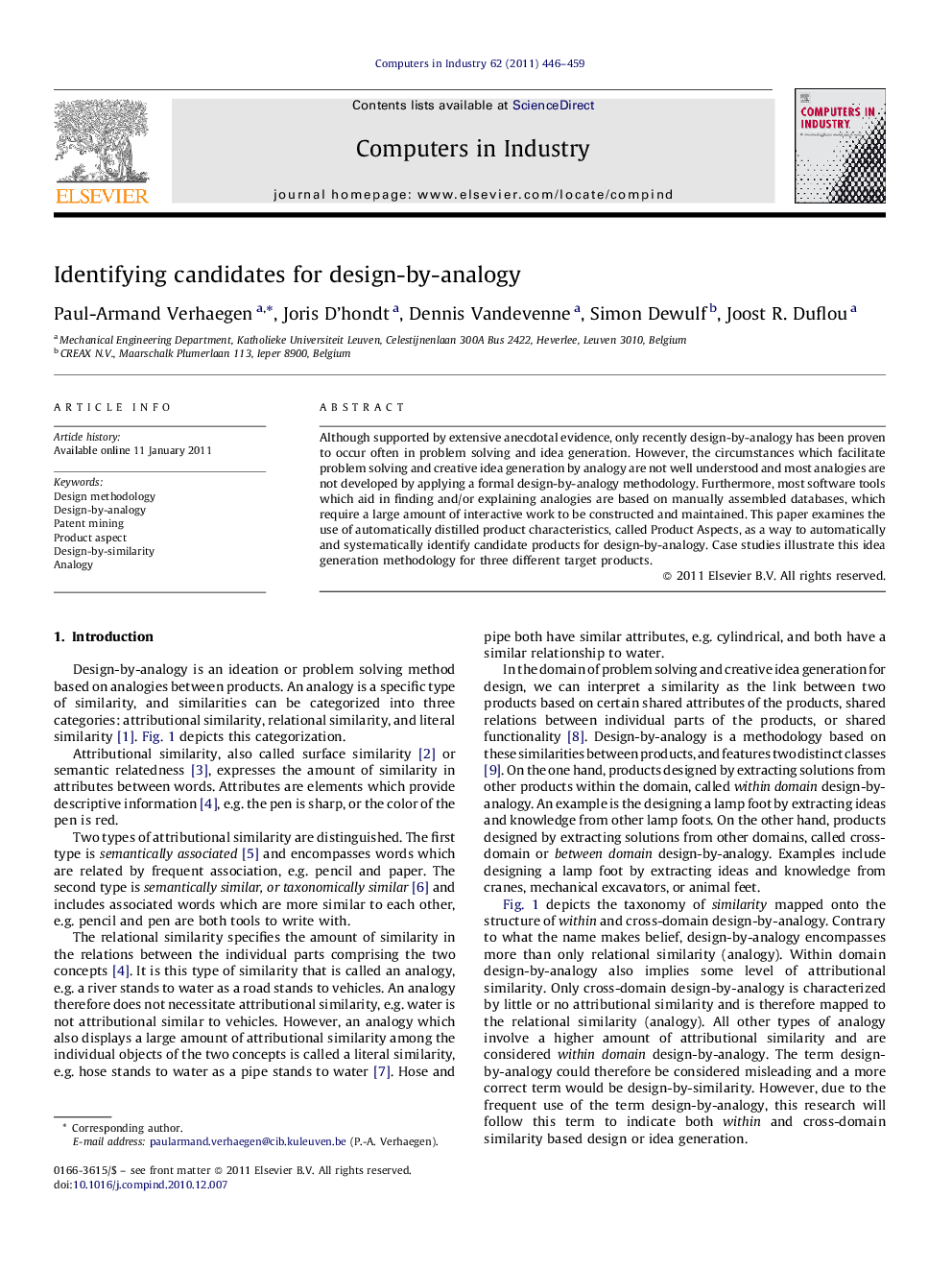 Identifying candidates for design-by-analogy