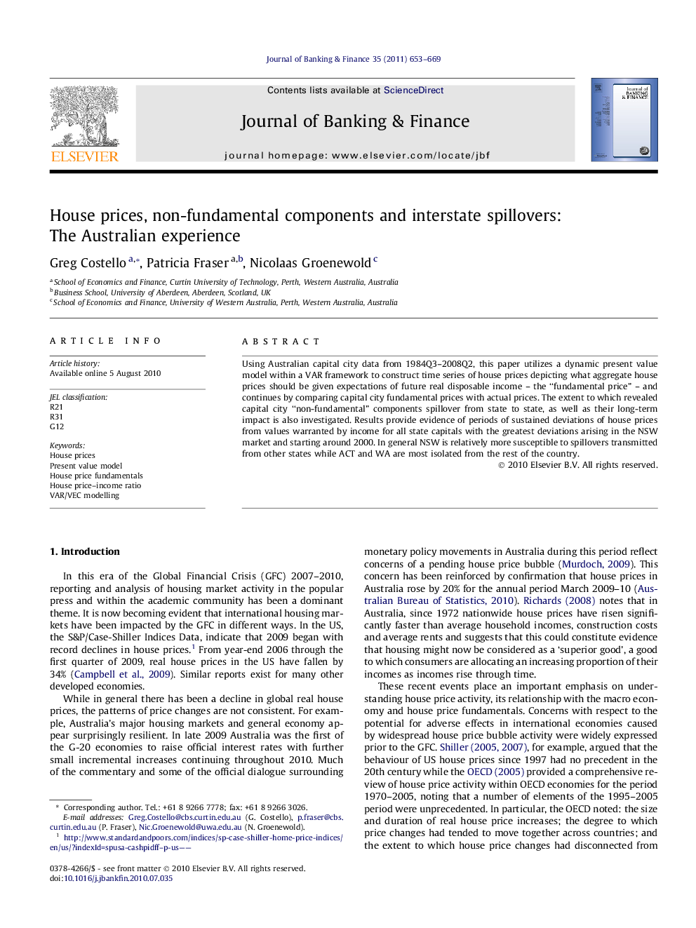 House prices, non-fundamental components and interstate spillovers: The Australian experience