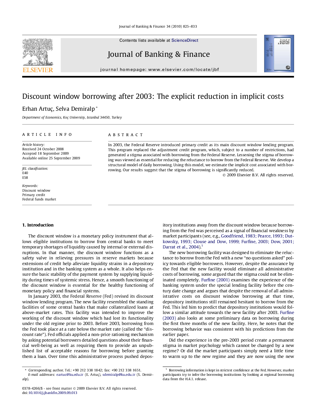 Discount window borrowing after 2003: The explicit reduction in implicit costs