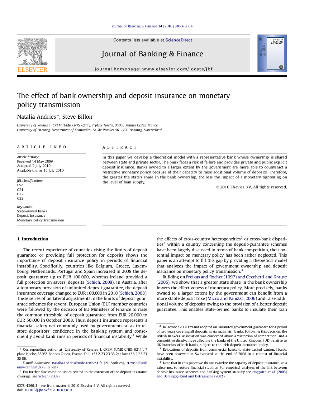 The effect of bank ownership and deposit insurance on monetary policy transmission