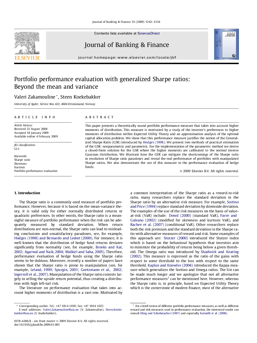 Portfolio performance evaluation with generalized Sharpe ratios: Beyond the mean and variance