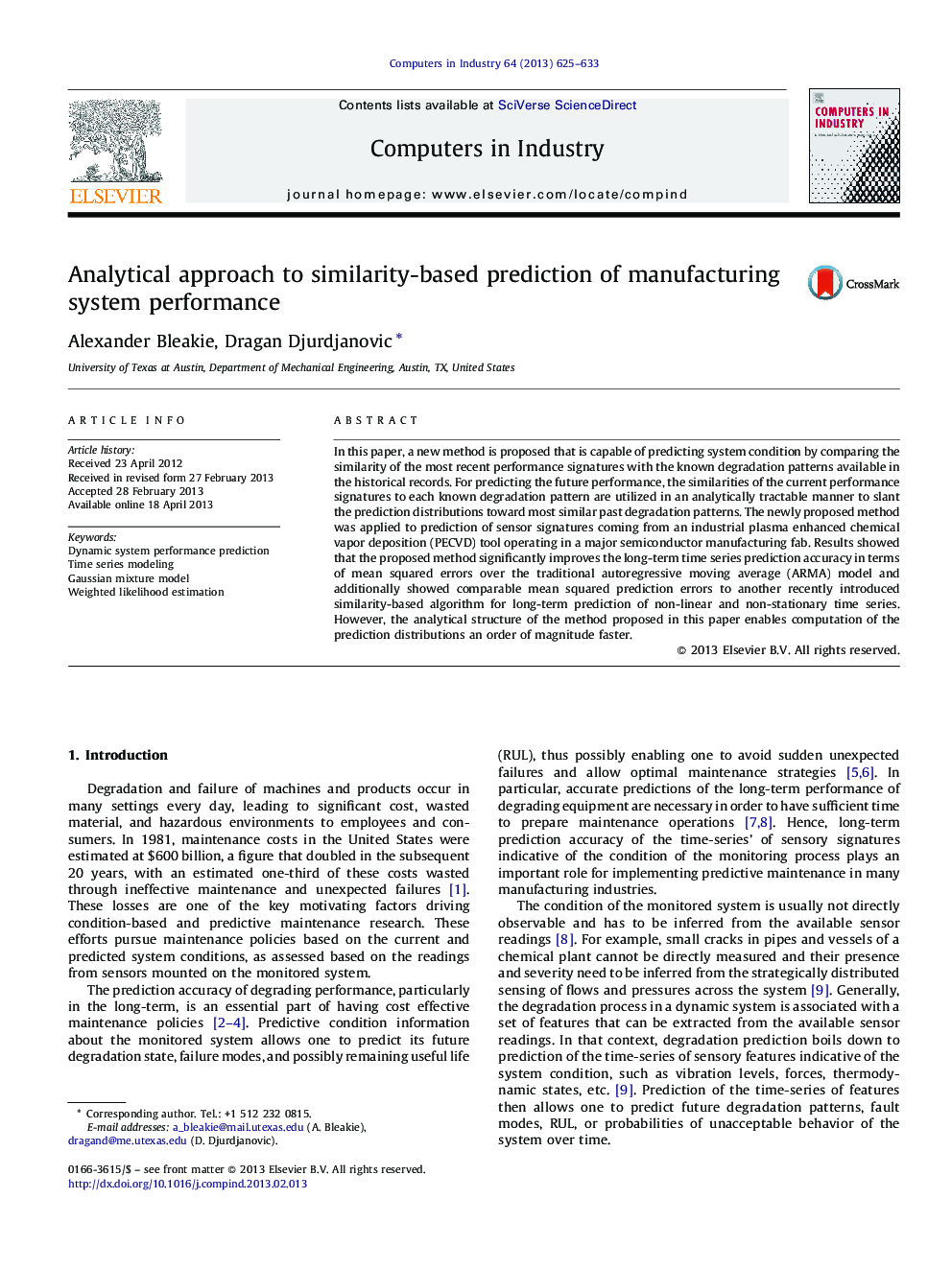 Analytical approach to similarity-based prediction of manufacturing system performance