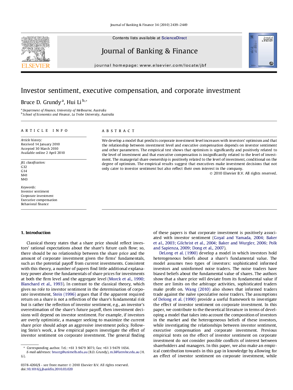 Investor sentiment, executive compensation, and corporate investment