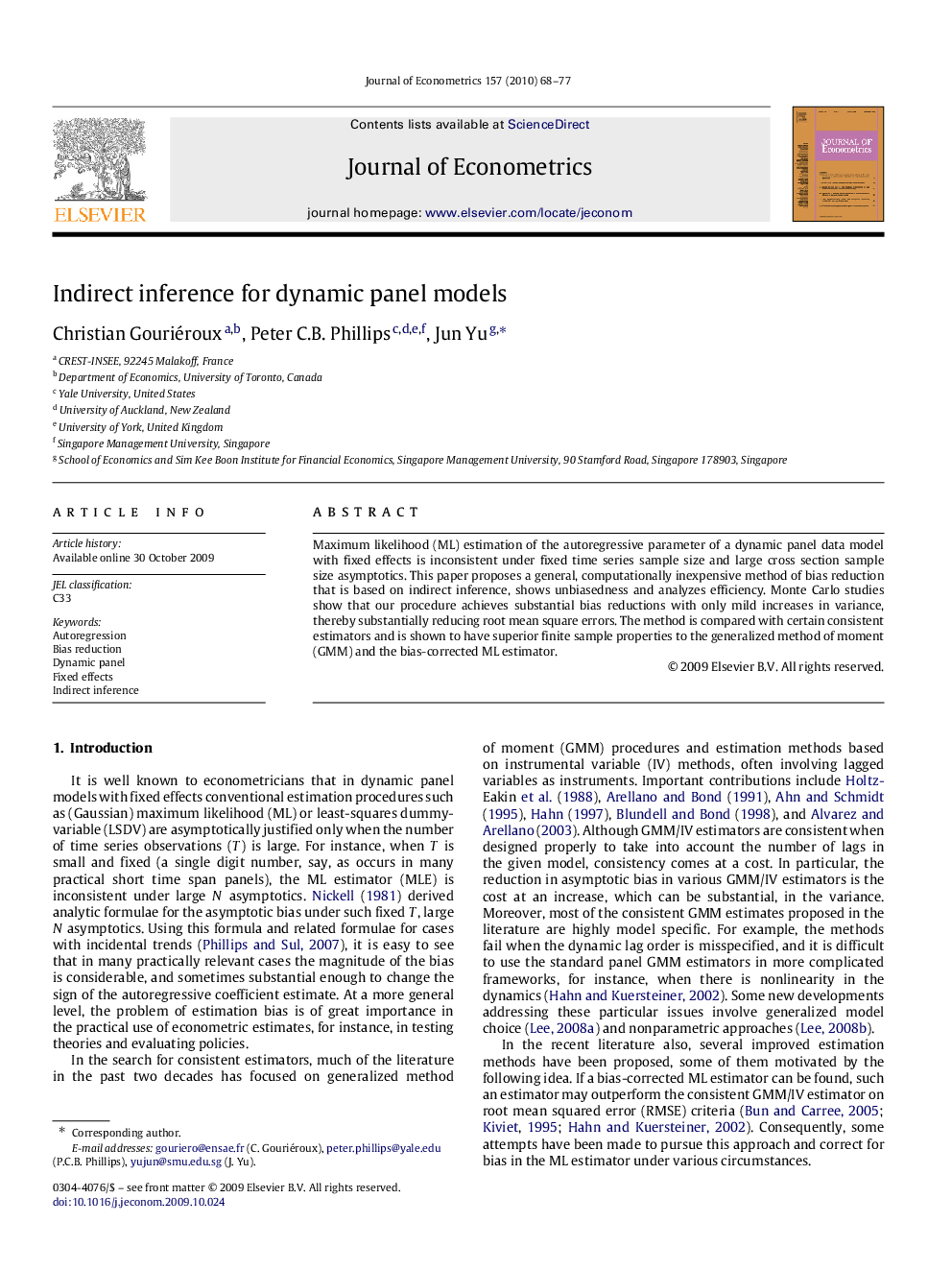 Indirect inference for dynamic panel models