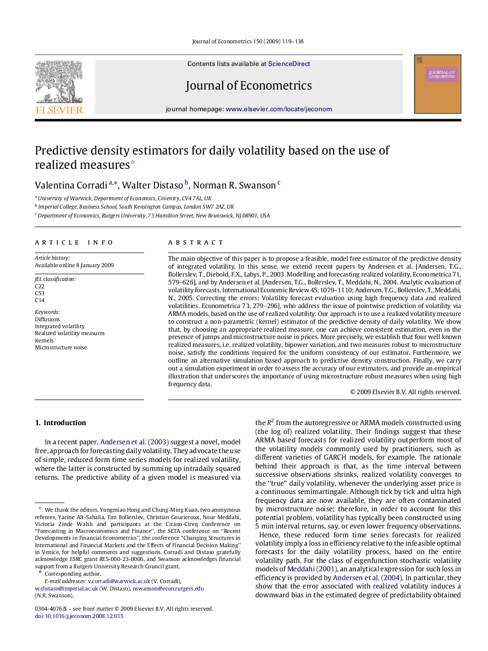 Predictive density estimators for daily volatility based on the use of realized measures