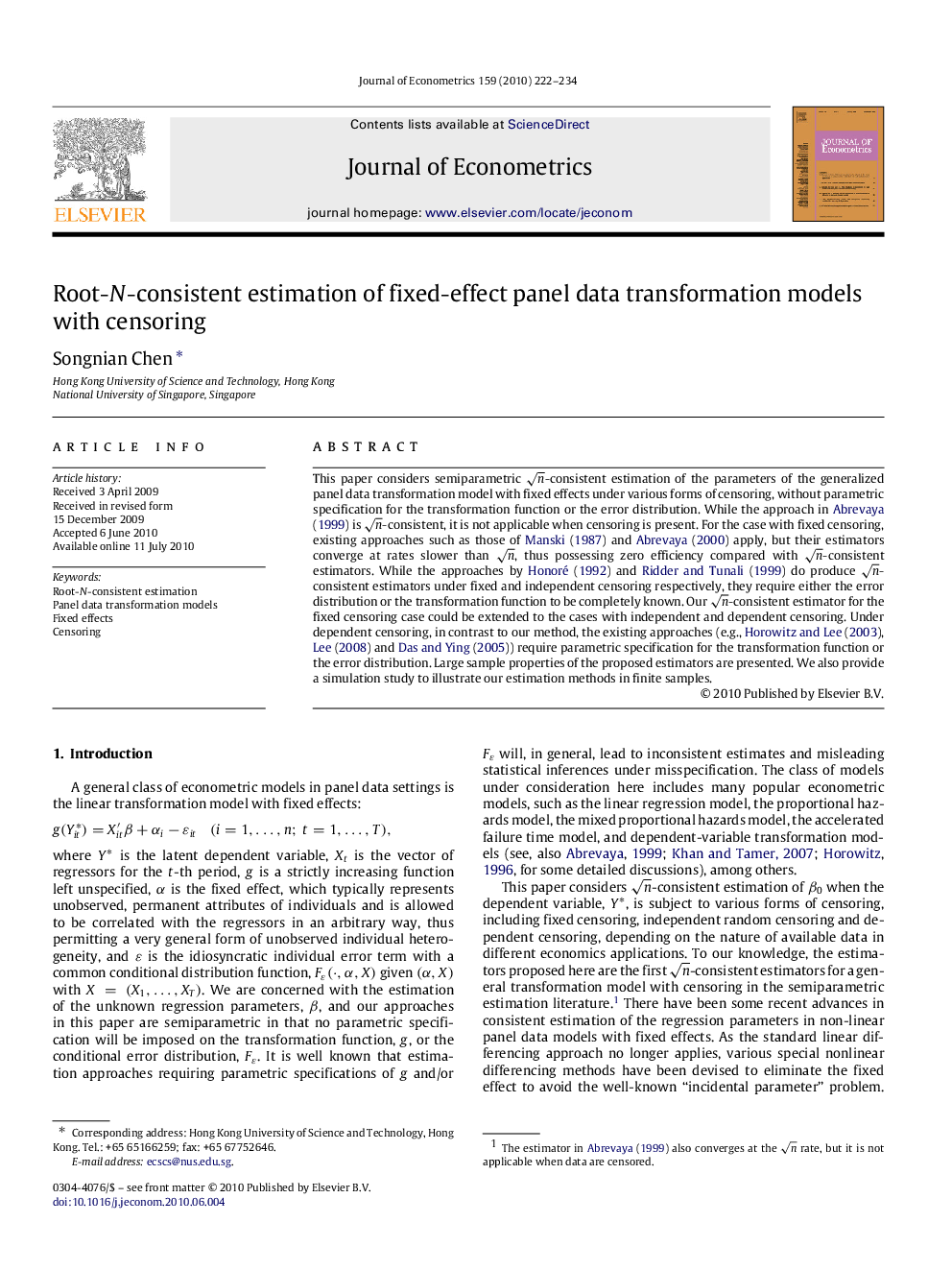 Root-N-consistent estimation of fixed-effect panel data transformation models with censoring