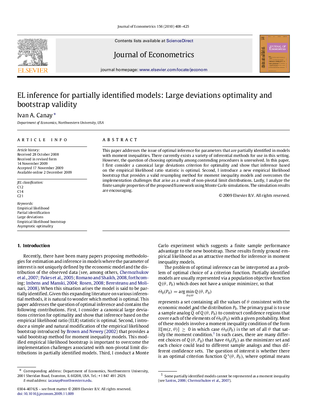 EL inference for partially identified models: Large deviations optimality and bootstrap validity