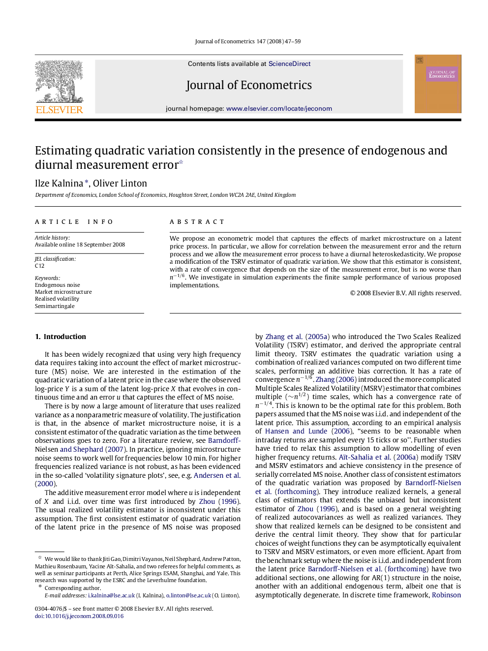 Estimating quadratic variation consistently in the presence of endogenous and diurnal measurement error