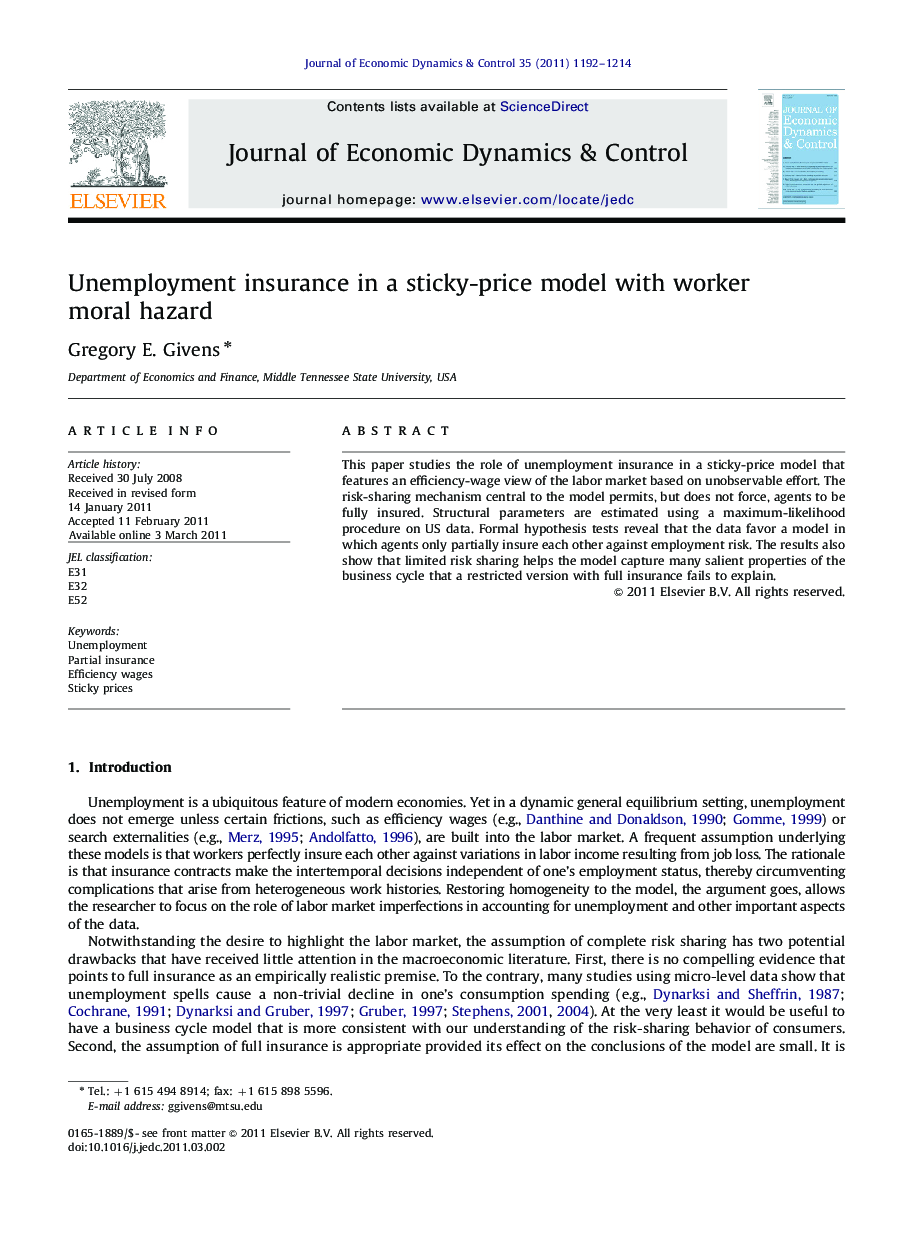 Unemployment insurance in a sticky-price model with worker moral hazard