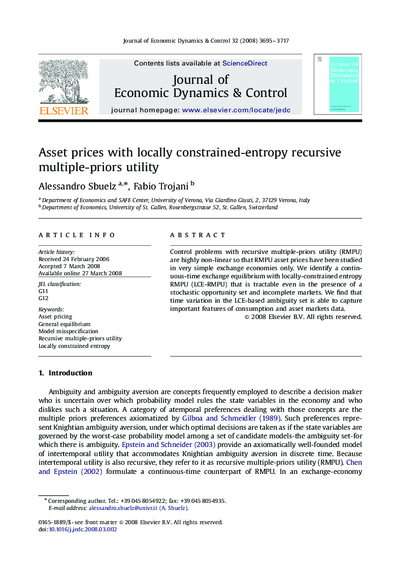 Asset prices with locally constrained-entropy recursive multiple-priors utility