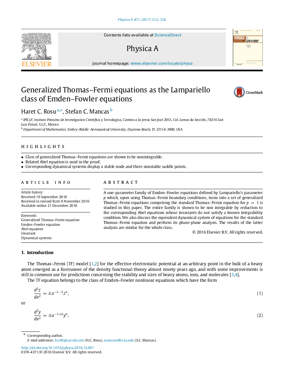 Generalized Thomas-Fermi equations as the Lampariello class of Emden-Fowler equations