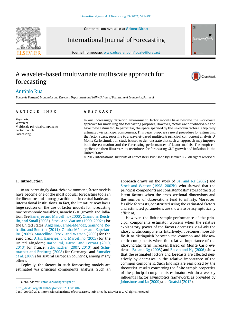 A wavelet-based multivariate multiscale approach for forecasting