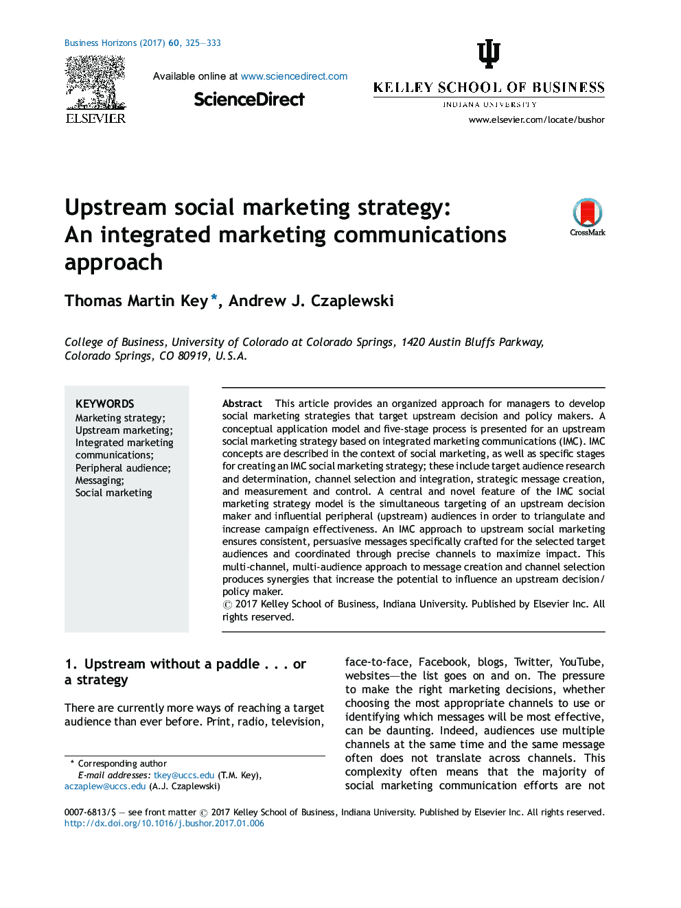 استراتژی بازاریابی اجتماعی بالا: یک رویکرد ارتباطات بازاریابی یکپارچه 