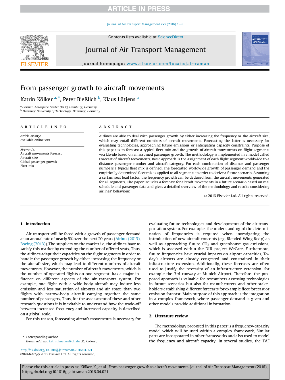 From passenger growth to aircraft movements