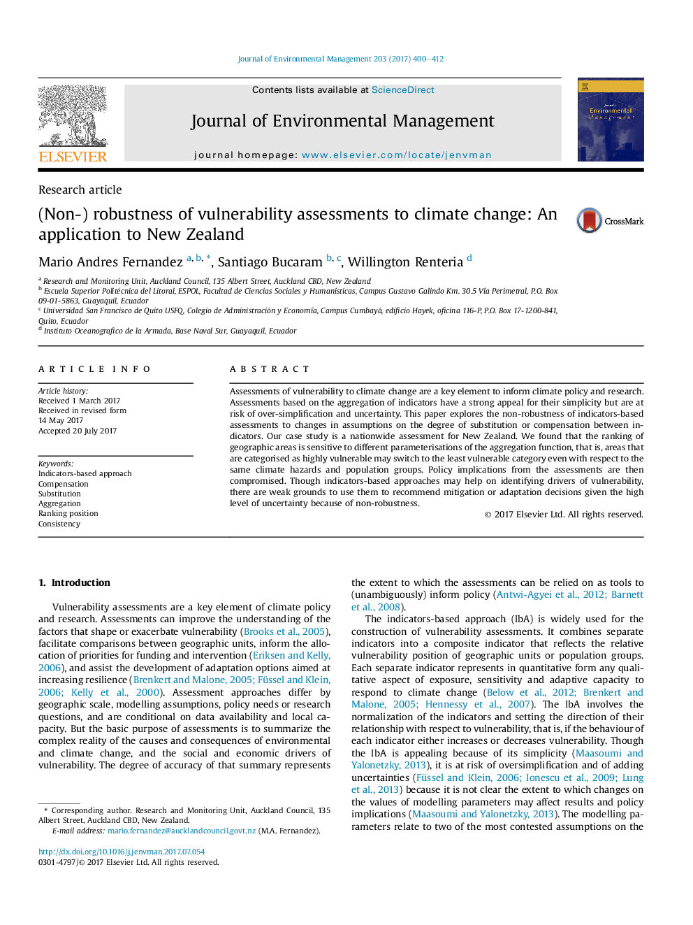 (Non-) robustness of vulnerability assessments to climate change: An application to New Zealand