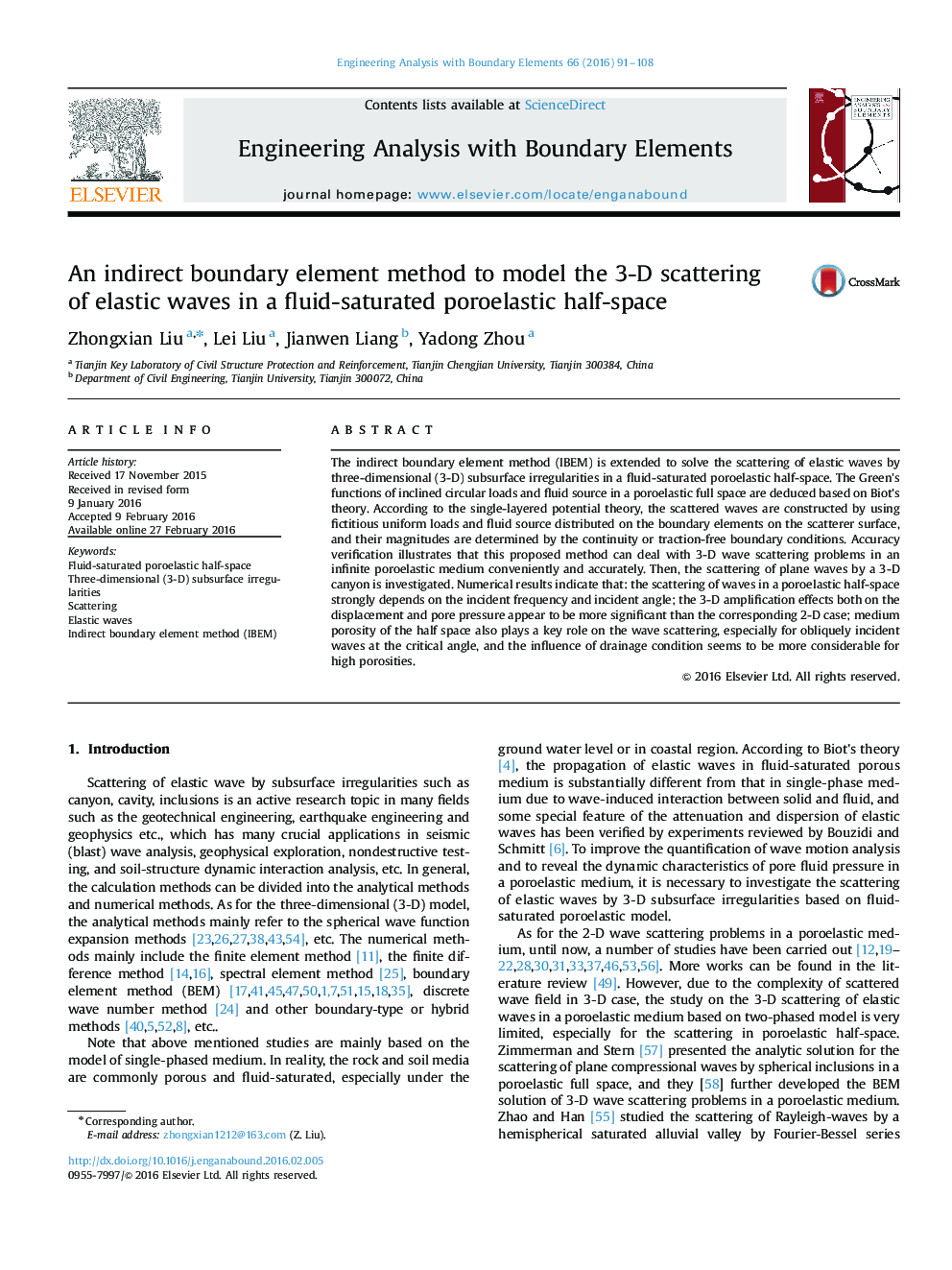 An indirect boundary element method to model the 3-D scattering of elastic waves in a fluid-saturated poroelastic half-space