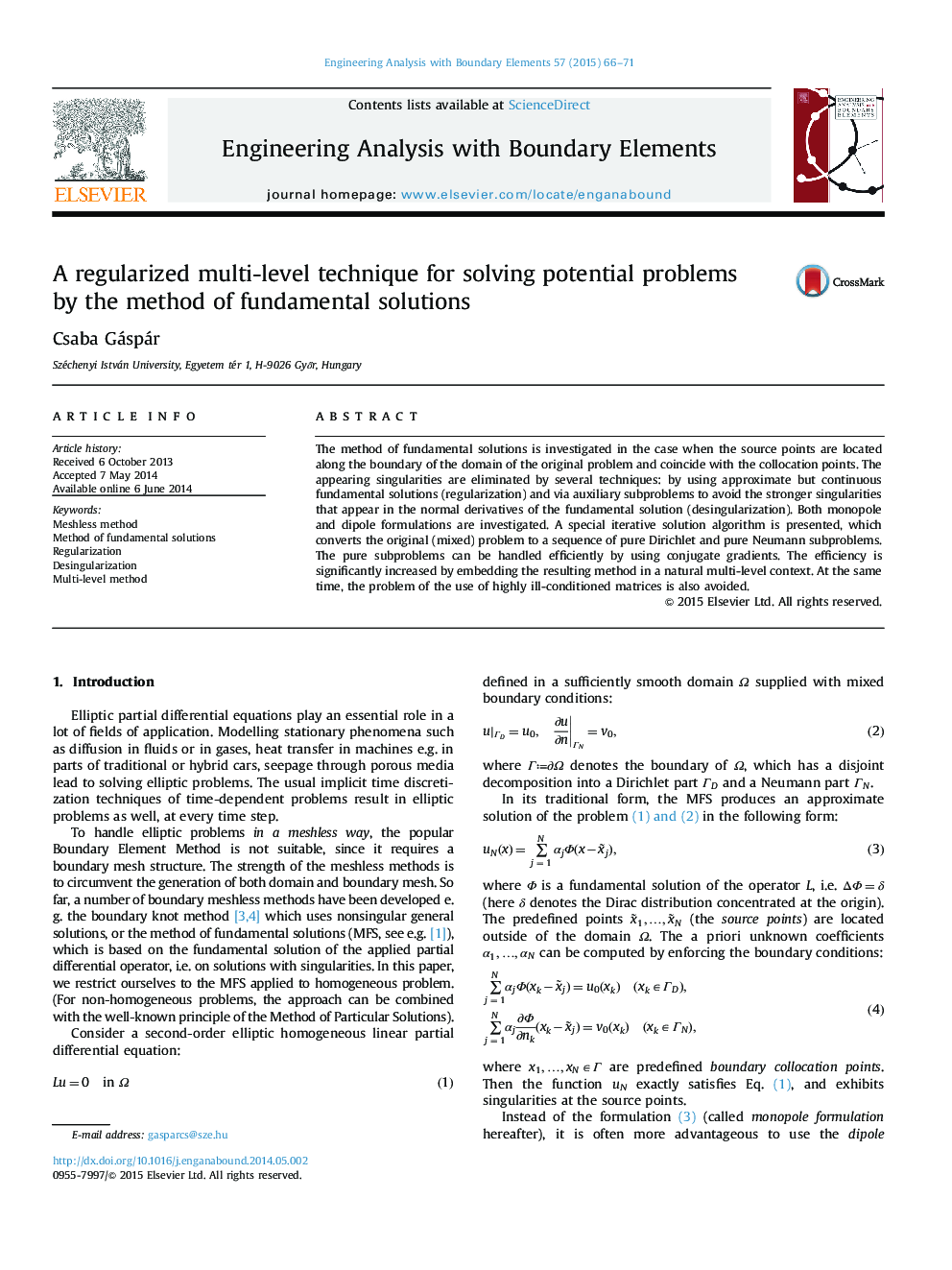 A regularized multi-level technique for solving potential problems by the method of fundamental solutions