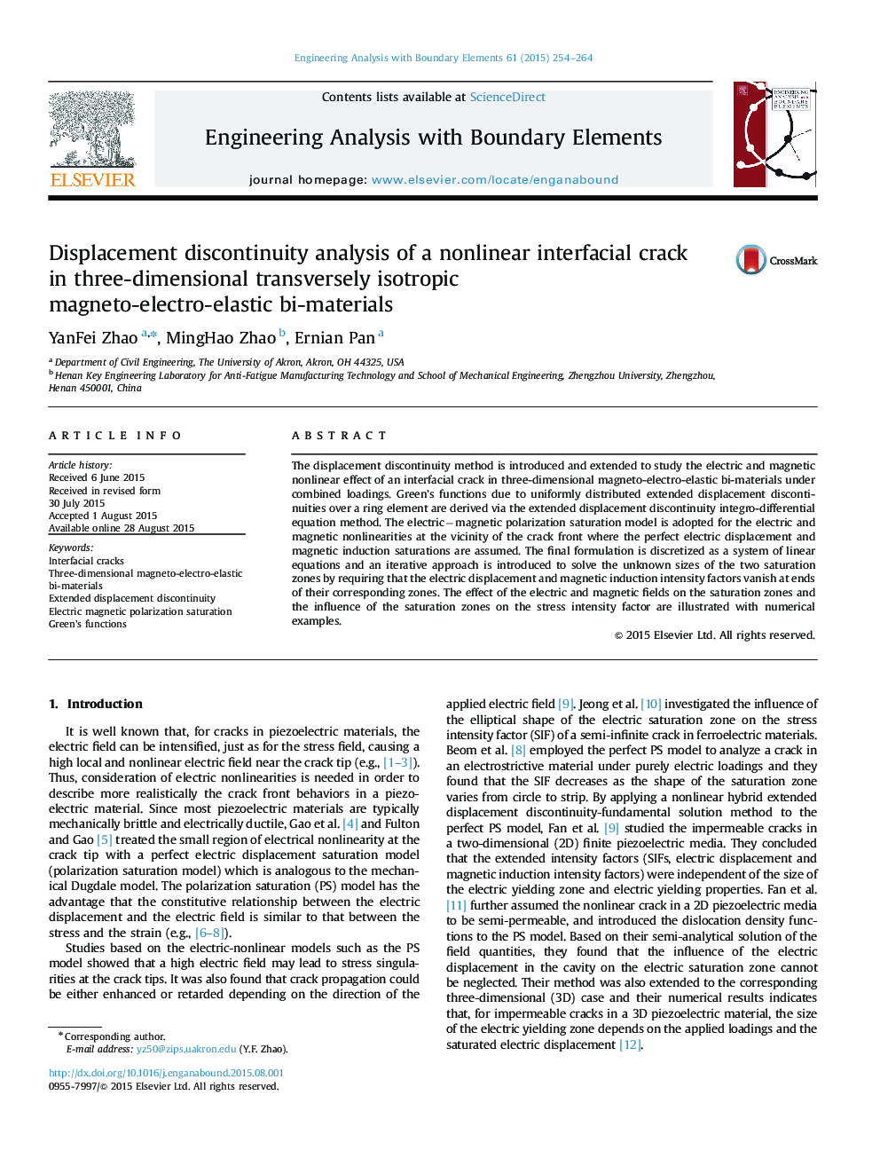 Displacement discontinuity analysis of a nonlinear interfacial crack in three-dimensional transversely isotropic magneto-electro-elastic bi-materials