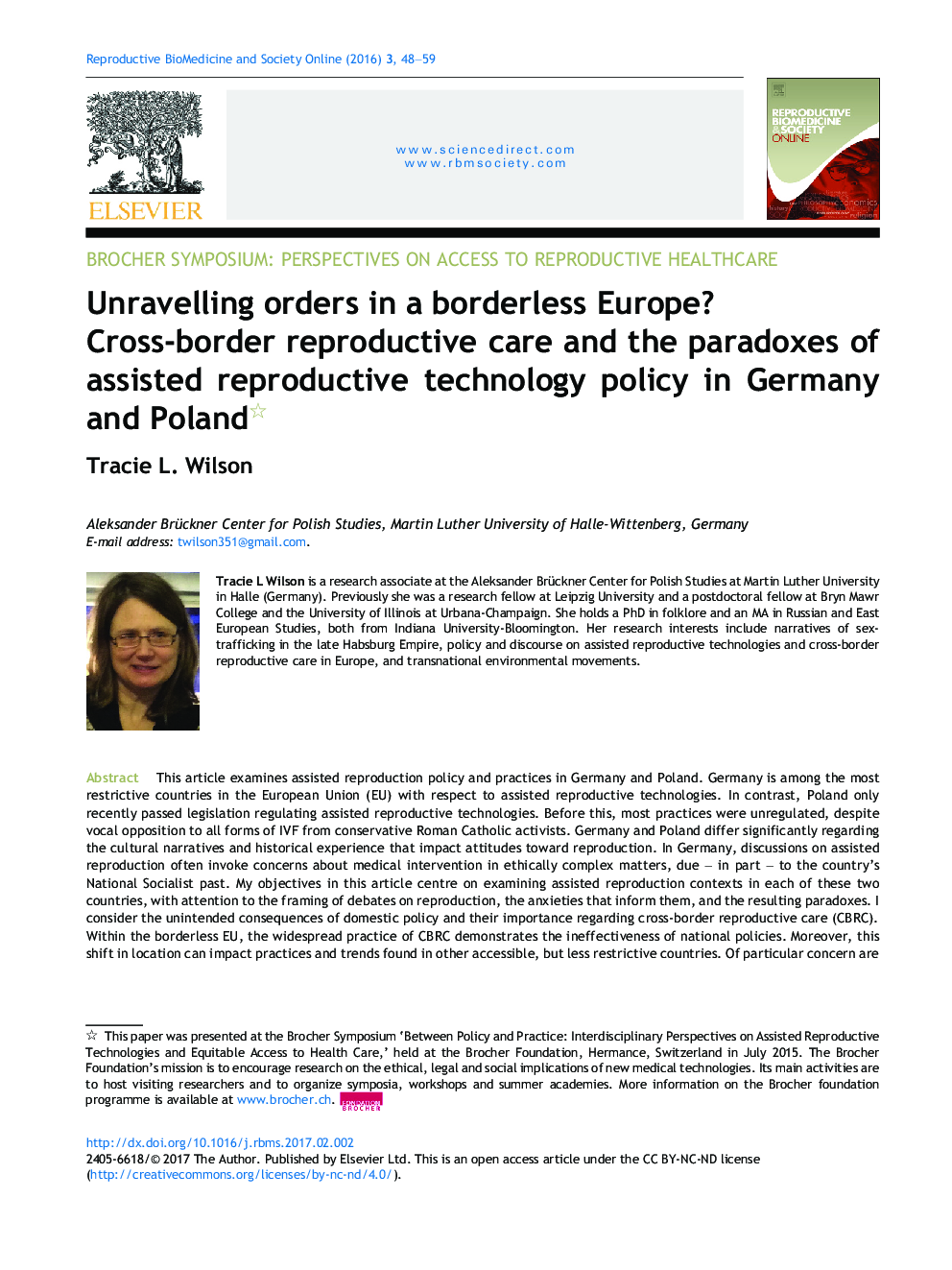 Unravelling orders in a borderless Europe? Cross-border reproductive care and the paradoxes of assisted reproductive technology policy in Germany and Poland