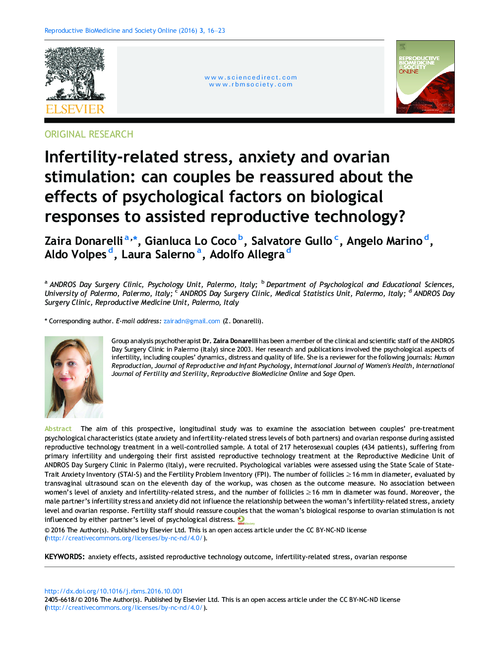 Infertility-related stress, anxiety and ovarian stimulation: can couples be reassured about the effects of psychological factors on biological responses to assisted reproductive technology?