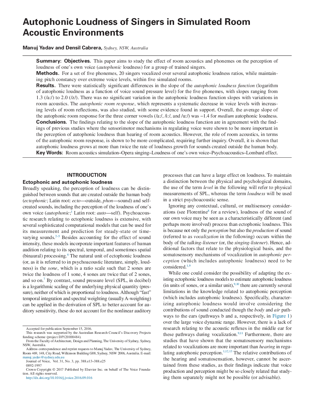 Autophonic Loudness of Singers in Simulated Room Acoustic Environments