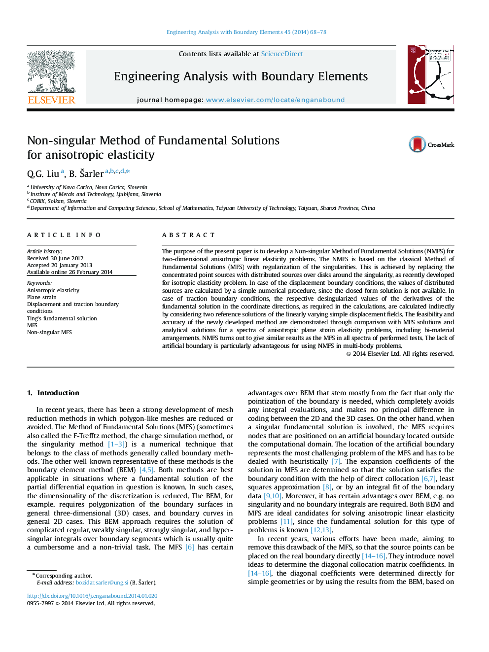 Non-singular Method of Fundamental Solutions for anisotropic elasticity