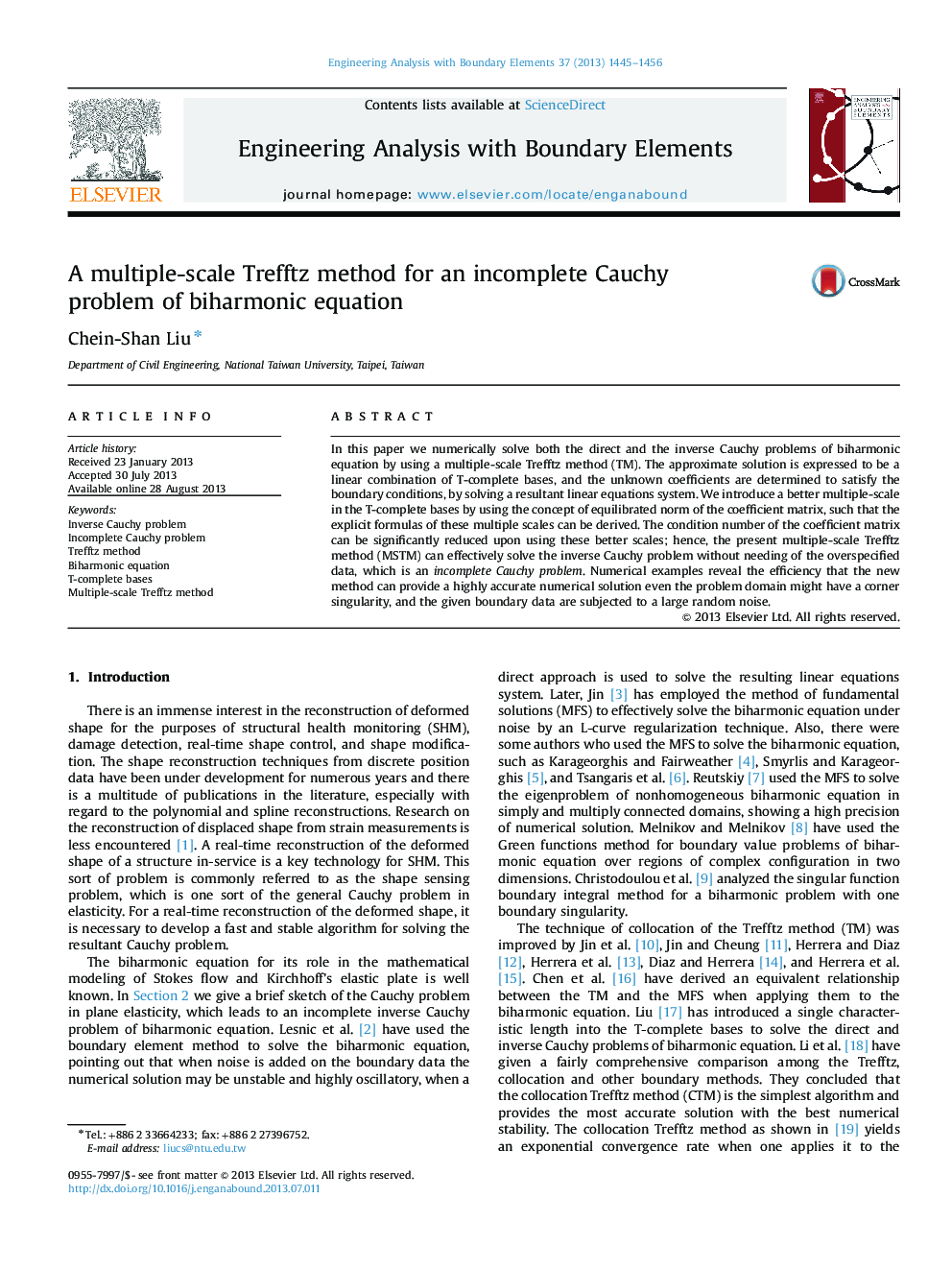 A multiple-scale Trefftz method for an incomplete Cauchy problem of biharmonic equation