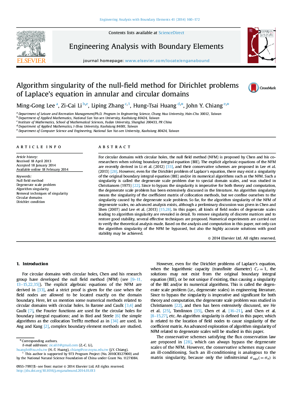 Algorithm singularity of the null-field method for Dirichlet problems of Laplace׳s equation in annular and circular domains