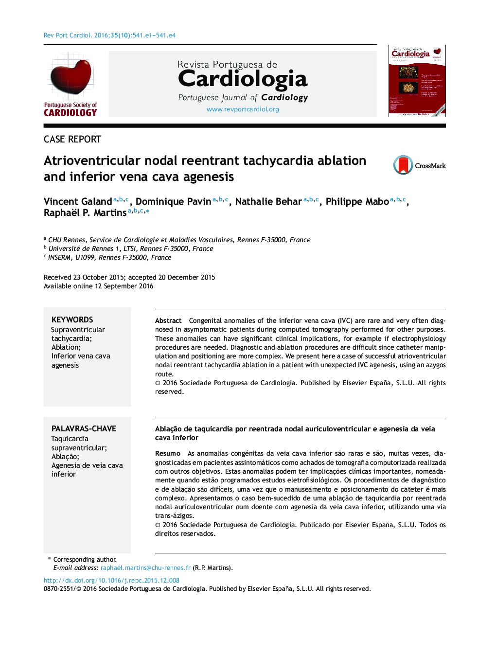 Atrioventricular nodal reentrant tachycardia ablation and inferior vena cava agenesis