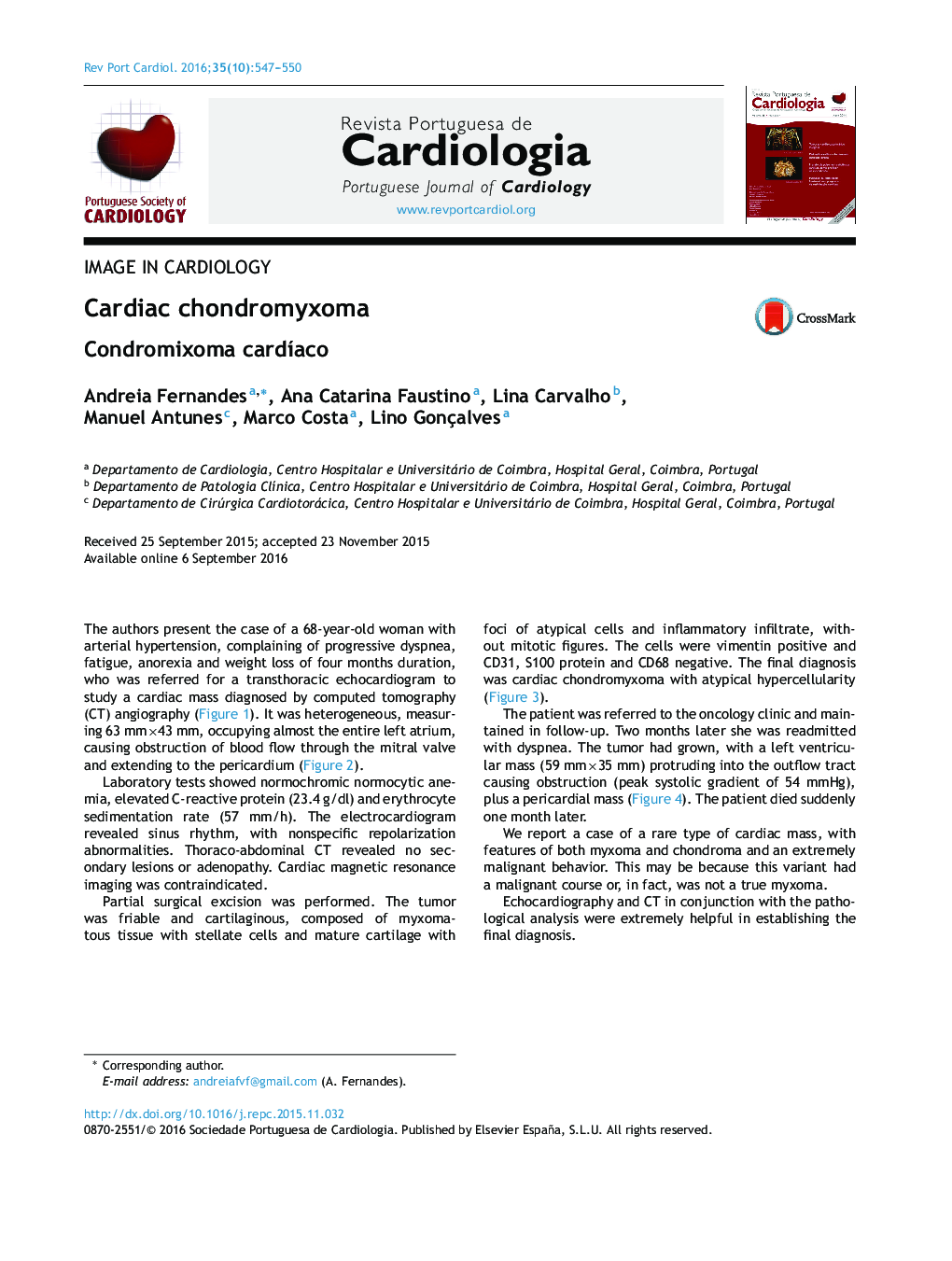 Cardiac chondromyxoma