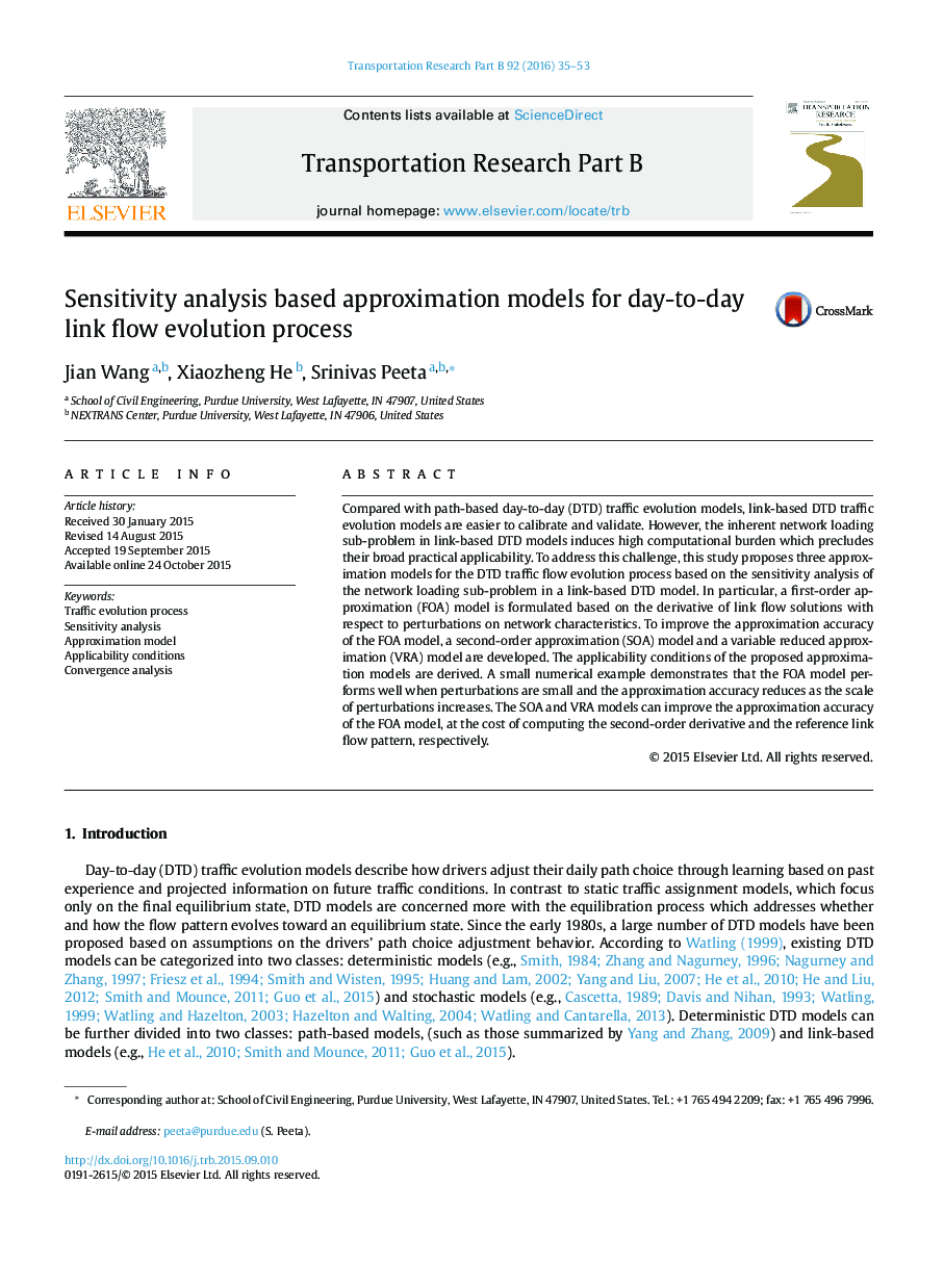 Sensitivity analysis based approximation models for day-to-day link flow evolution process