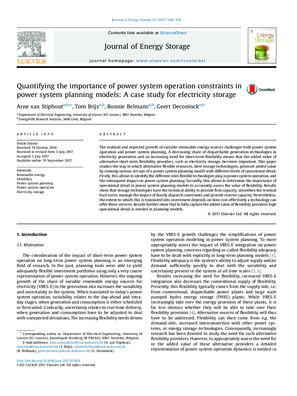 Quantifying the importance of power system operation constraints in power system planning models: A case study for electricity storage