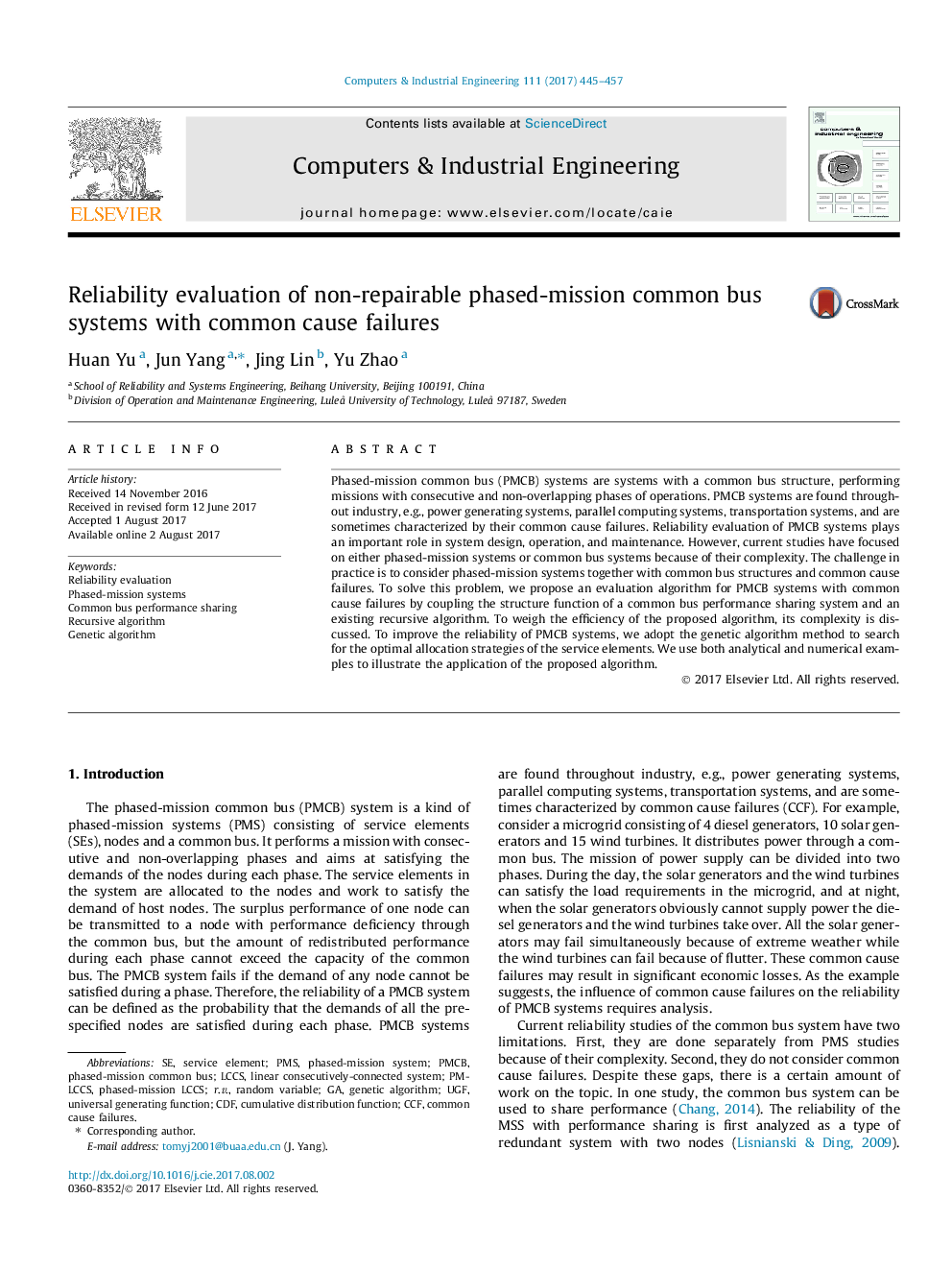 Reliability evaluation of non-repairable phased-mission common bus systems with common cause failures